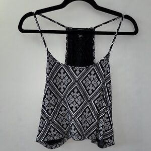 Forever 21 Black and White Patterned Camisole